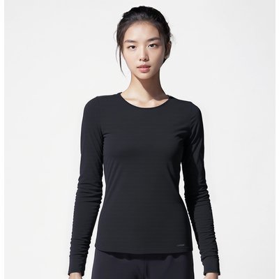 Laufshirt langarm Damen - Sun Protect schwarz