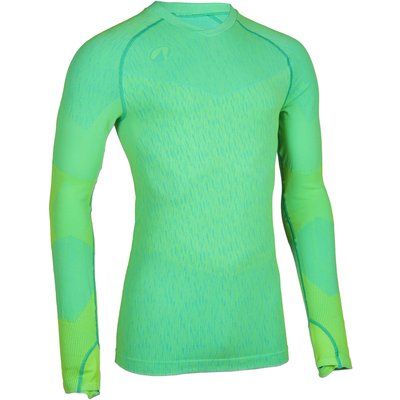 Damen/Herren Unterziehshirt Fußball langarm - Keepdry seamless neongrün