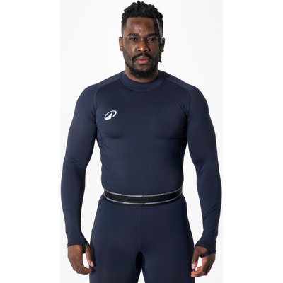 Damen/Herren Fußball Unterziehshirt langarm wärmend - Keepdry Club stahlblau
