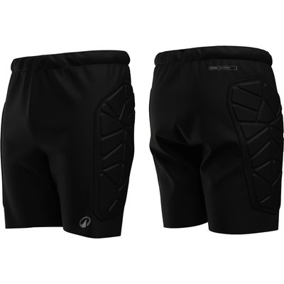 Damen/Herren Fußball Torwartshorts mit Schutz - F500 schwarz