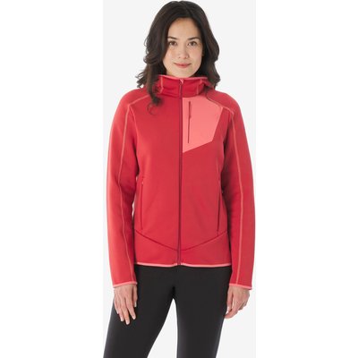 Fleecejacke Damen Wandern - MH500 rot