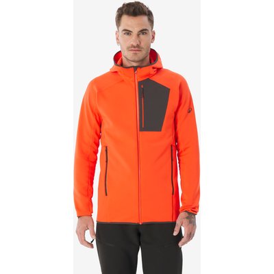 Fleecejacke Herren Wandern - MH500 rot