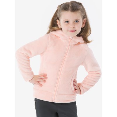 Fleecejacke Kleinkinder Gr. 92–116 warm Wandern - NH500 Zip hellrosa