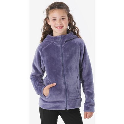 Fleecejacke Kinder Gr. 122–170 warm Wandern - MH500 Zip violett