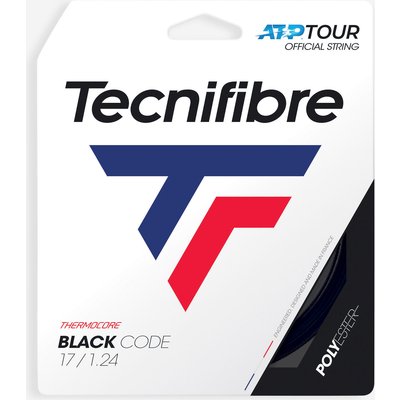 Tecnifibre Monofaser Tennissaite 1,24 mm - Black Code schwarz