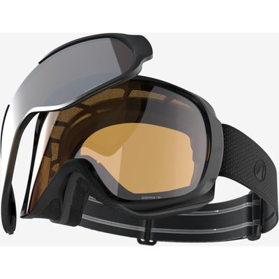 Skibrille Snowboardbrille Erwachsene/Kinder Allwetter - G500 I grau