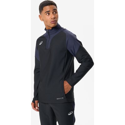 Damen/Herren Fußball Sweatshirt mit Reißverschluss - Viralto grau/schwarz