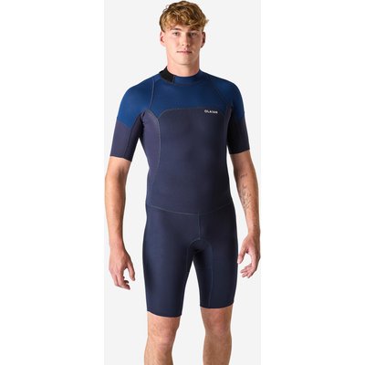 Neopren Shorty Surfen Herren Stretch 500 blau