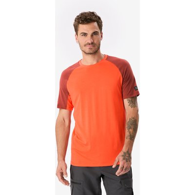 Merinoshirt Herren kurzarm - Merino Resist orange