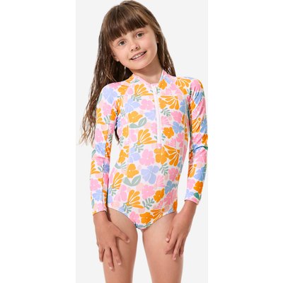Badeanzug Mädchen langarm UV-Schutz Loulou Vahine weiß