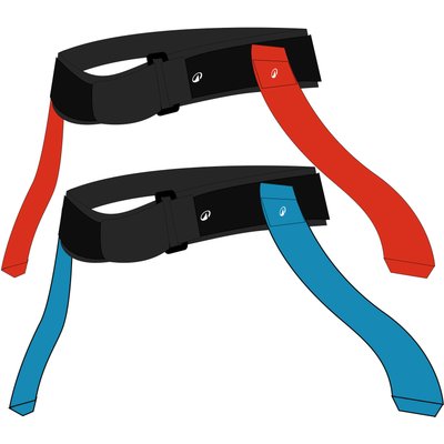 Rugby Gürtel-Set Tag-Rugby - R500 blau/rot