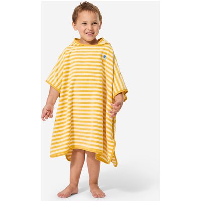 Bade-Poncho Baby - gelb gestreift
