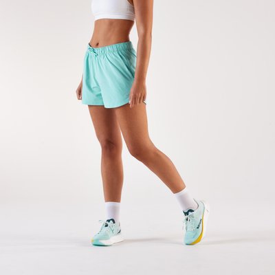 Laufshorts Trailrunning Damen atmungsaktiv - Run 500 Dry blau