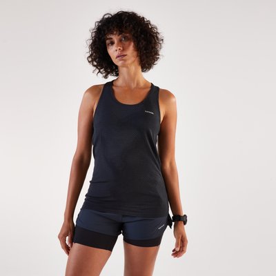 Lauf-Tanktop Damen - Run 500 Comfort schwarz
