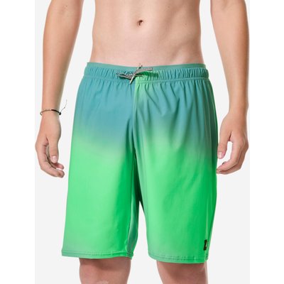 Badeshorts Jungen lang - Grad grün