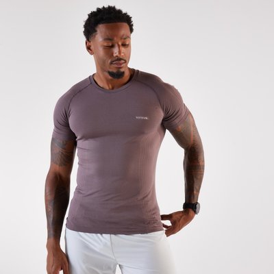 Laufshirt kurzarm Komfort nahtlos - 500 braun