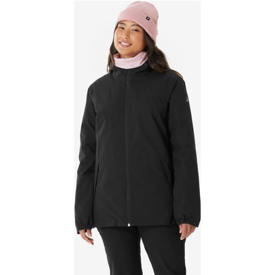 Skijacke warm und wasserdicht Damen - 100 schwarz