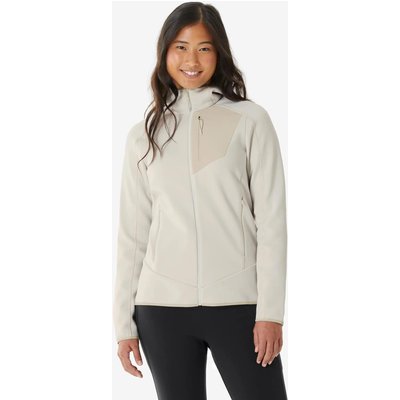 Fleecejacke Damen Wandern - MH500 weiß