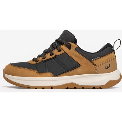 Wanderschuhe Herren wasserdicht Leder Wandern - NH500 WP braun/grau