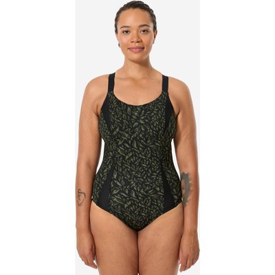 Badeanzug Aquagym Aqua-Cycling Damen - Elea Aitnis khaki