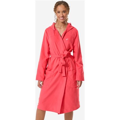 Bademantel Mikrofaser Damen Kapuze kompakt - rosa
