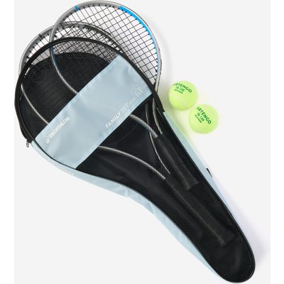 Tennisschläger Set Erwachsene + Kinder - Family Essential 2 Schläger blau