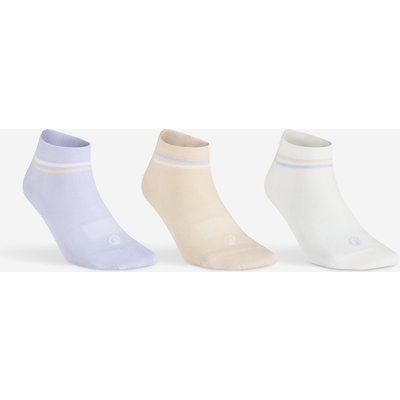 Kinder Tennissocken Mid 3er Pack - RS160 beige/violett