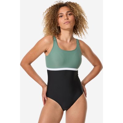 Badeanzug Damen - Heva Li schwarz/khaki