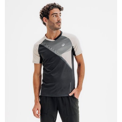Herren Padel T-Shirt - PTS 900 schwarz/beige