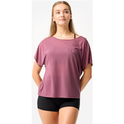 Dance-Shirt Damen Modern Dance kurzarm fließend violett