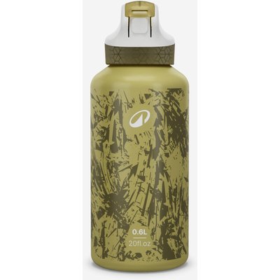 Trinkflasche 500 Kinder 0,6 l Aluminium Schnellverschluss Trinkhalm Wandern