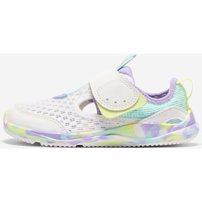 Barfußschuhe Kinder Klettverschluss atmungsaktiv - Stepper Fresh violett/grün