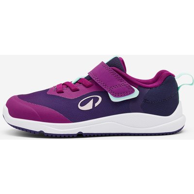 Barfußschuhe Kinder Klettverschluss atmungsaktiv - Stepper Sporty lila/grün