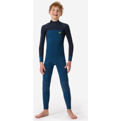 Neoprenanzug Surfen Kinder 500 3/2 mm blau/gelb