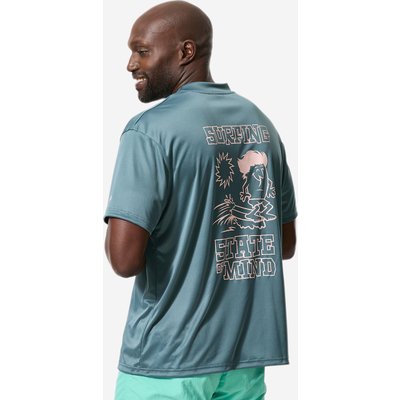 UV-Shirt kurzarm Herren weiter Schnitt grün