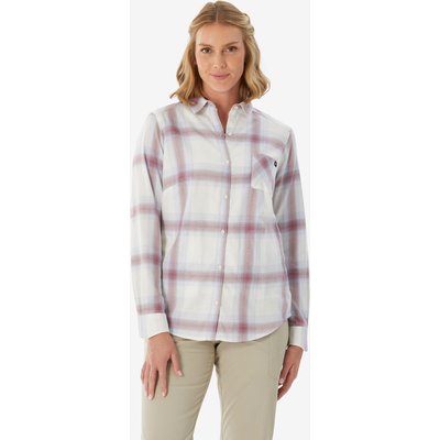 Trekkingbluse Damen langarm warm - Travel100 weiß
