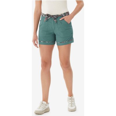 Wandershorts Damen 6 Taschen - NH500 grün