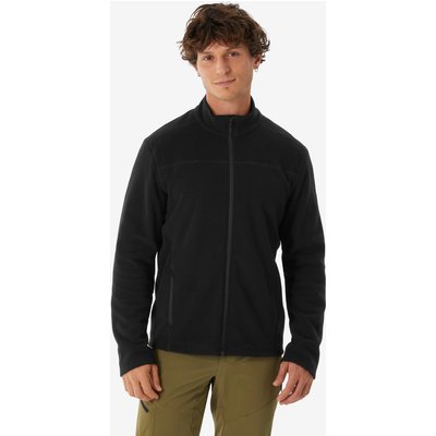 Fleecejacke Herren Wandern - MH100 schwarz
