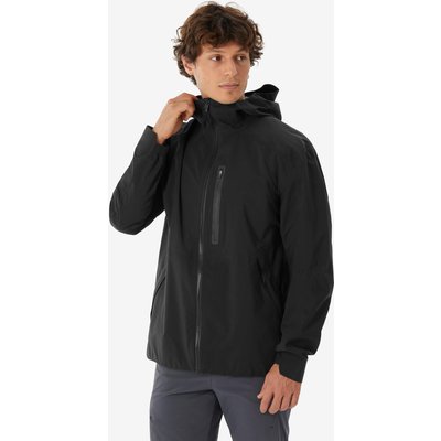 Regenjacke Herren wasserdicht leicht Wandern - MH500 Light schwarz
