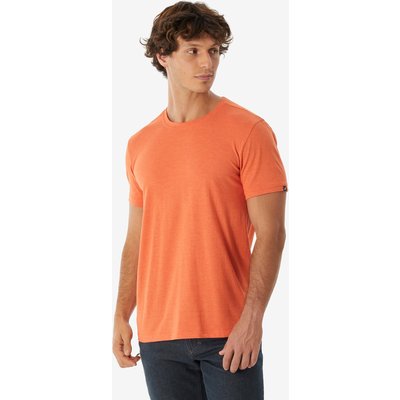 Wandershirt Herren kurzarm Komfort - NH500 Fresh orange