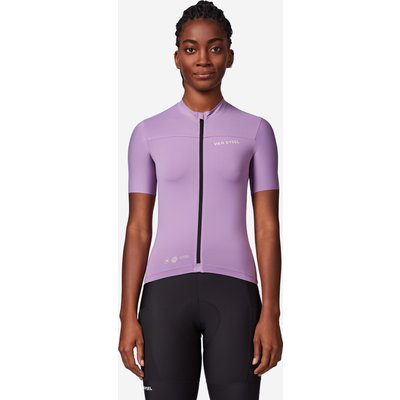 Radtrikot kurzarm Rennrad „EDR 2" Damen lila