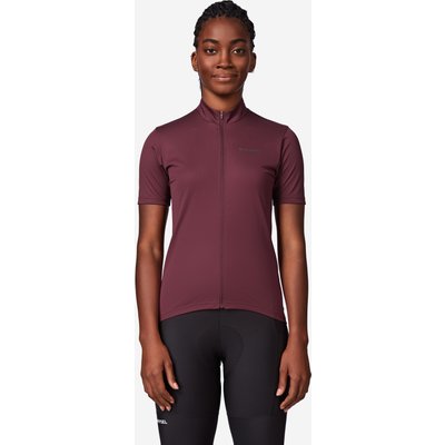 Radtrikot kurzarm Rennrad Essential Damen rot