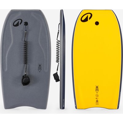 Bodyboard Fortgeschrittene Double Stringer 500 grau/gelb