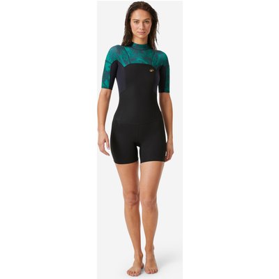 Neopren Shorty Surfen Damen 500 1,5 mm Mirage schwarz
