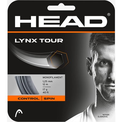 Monofaser Tennissaite 1,25 mm - Lynx Tour 12 m Rolle anthrazit