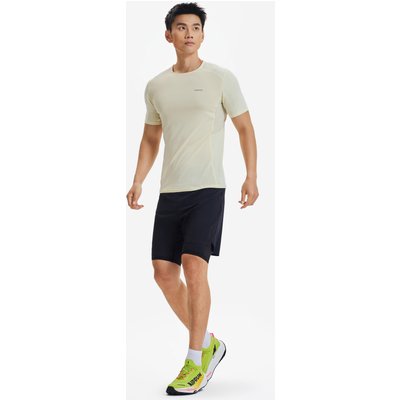 Laufshorts 2-in-1 Trailrunning Langstrecke Herren - Run Ultra 900 schwarz