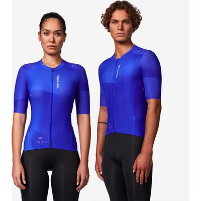 Rennrad Trikot unisex kurzarm sehr enganliegend „RCR-R 2“ blau