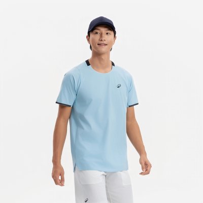 Herren Tennis T-Shirt atmungsaktiv - Dry+ blau