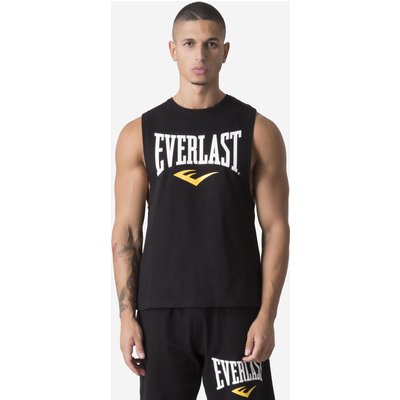 Tank Top Herren Baumwolle - schwarz