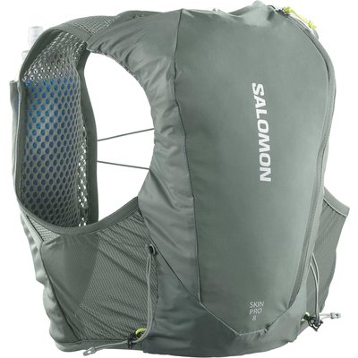 Laufweste Trailrunning 8 Liter Salomon - Skin Pro 8 grün